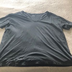 Aerie boyfriend distressed v neck tee